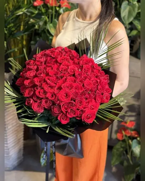 Büyük Kırmızı Gül Buketi