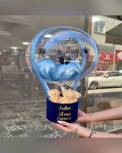 Erkek Bebek Balon Kutusu